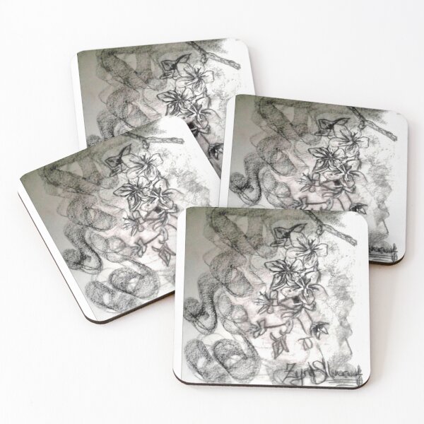 Item preview, Charcoal Cherry Blossoms designed and sold by Silverwolf144.