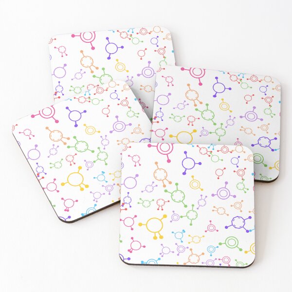 Item preview, Colorful Molecule Rings designed and sold by Doodle-Storm.