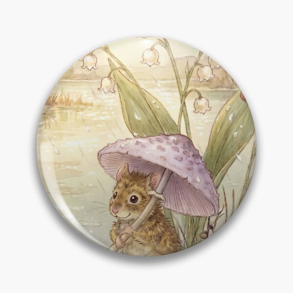 Item preview, Cute Mouse with Mushroom Umbrella designed and sold by Merli7.