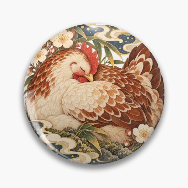 Item preview, Hen – Sleeping, Cozy Night Art designed and sold by Sleepy Safari.