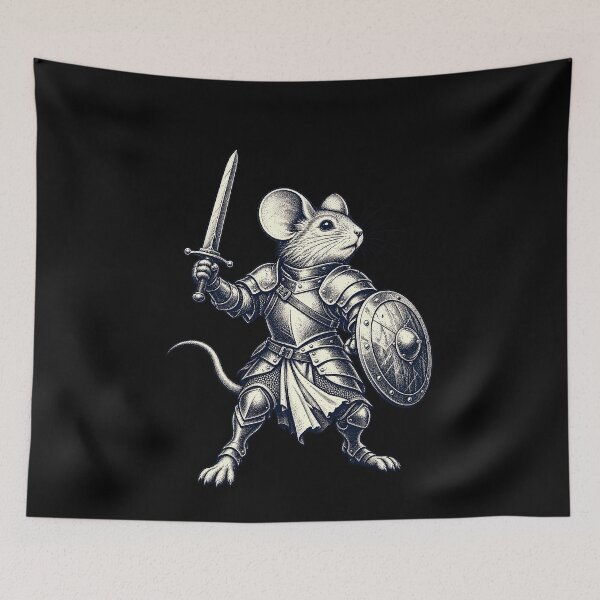 Item preview, Medieval Mouse Warrior in Fantasy designed and sold by elderberry.