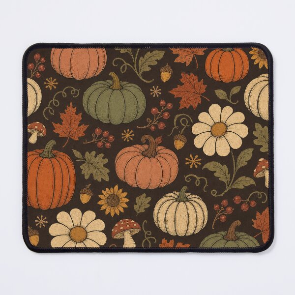 Item preview, Vintage Autumn Pumpkin Floral Pattern – Rustic Fall Botanical designed and sold by Graphic Vibe Designs.