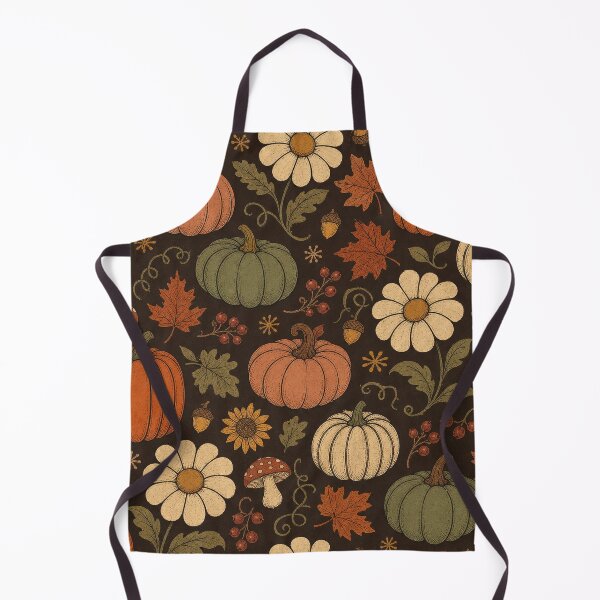 Item preview, Vintage Autumn Pumpkin Floral Pattern – Rustic Fall Botanical designed and sold by Graphic Vibe Designs.