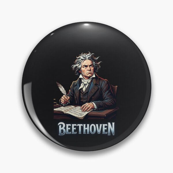 Aperçu de l'œuvre Illustration du portrait du compositeur classique Ludwig van Beethoven créée et vendue par Owcomm.