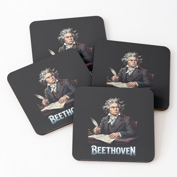 Item preview, Ludwig van Beethoven Classical Composer Portrait Illustration designed and sold by Owcomm.