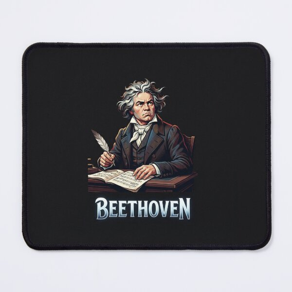Item preview, Ludwig van Beethoven Classical Composer Portrait Illustration designed and sold by Owcomm.