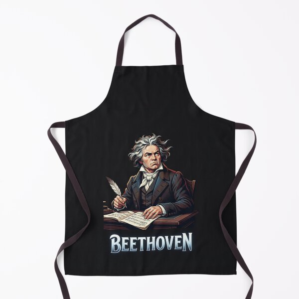Aperçu de l'œuvre Illustration du portrait du compositeur classique Ludwig van Beethoven créée et vendue par Owcomm.