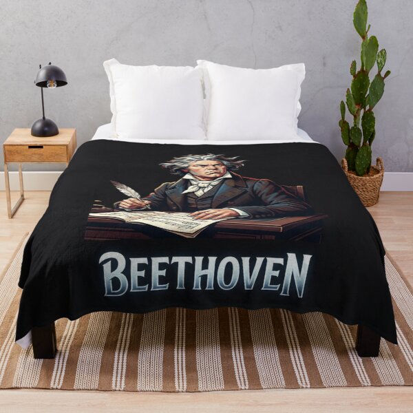 Artikelvorschau, Ludwig van Beethoven – Porträt des klassischen Komponisten (Illustration) entworfen und verkauft von Owcomm.