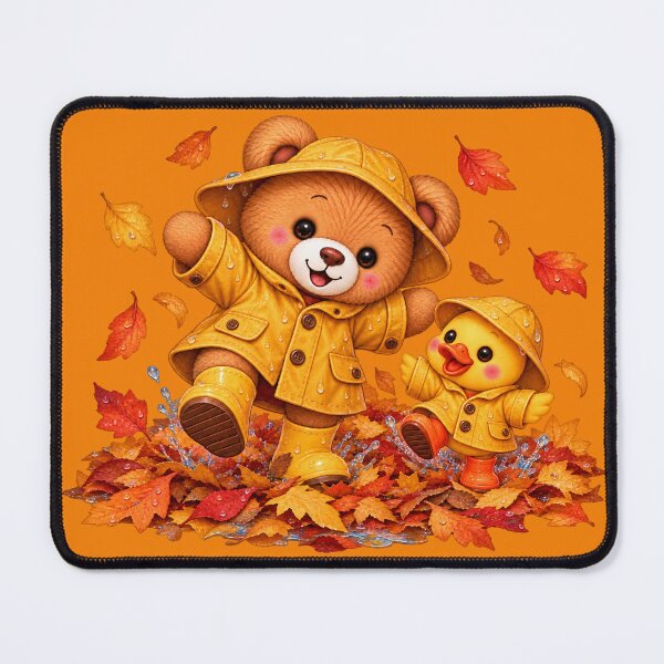 Item preview, Nono & Ducky – Autumn Rain designed and sold by JessouArt.