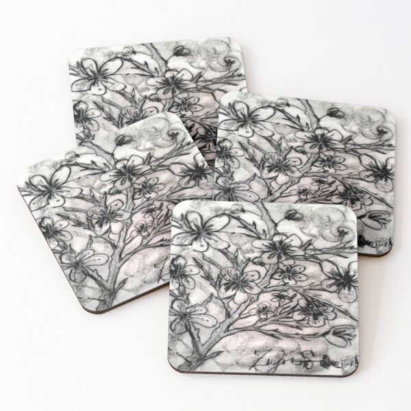Item preview, Charcoal Cherry Blossoms designed and sold by Silverwolf144.