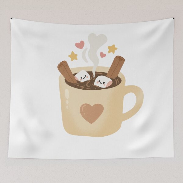Item preview, Cute Hot Chocolate Illustration designed and sold by DinaArtStudio.
