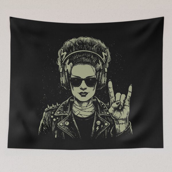 Item preview, Heavy Metal Monster Girl: Vintage Punk Rock Horror Illustration    designed and sold by Designart68.