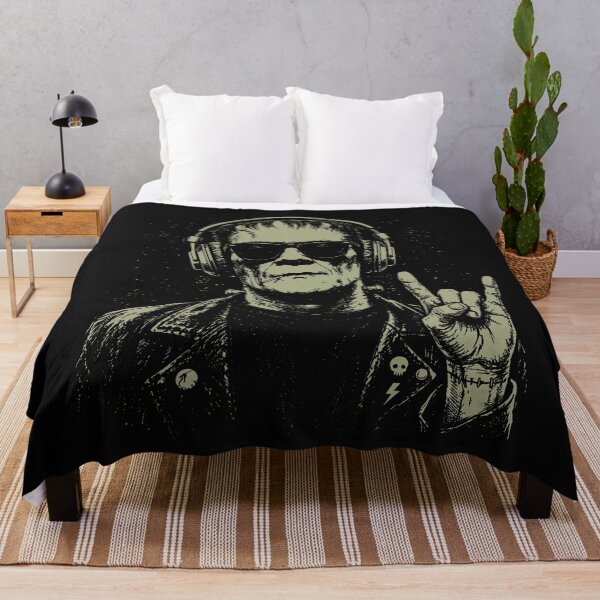 Item preview, Rocking Frankenstein: Heavy Metal Monster in Vintage Punk Style    designed and sold by Designart68.