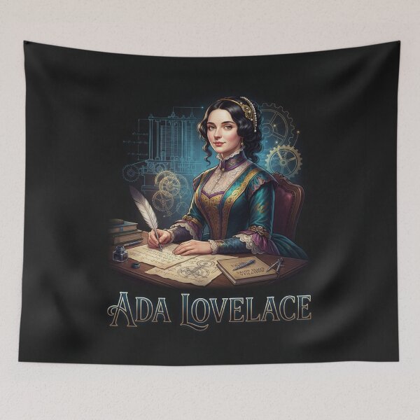 Item preview, Ada Lovelace Vintage Steampunk Mathematician Portrait designed and sold by Owcomm.