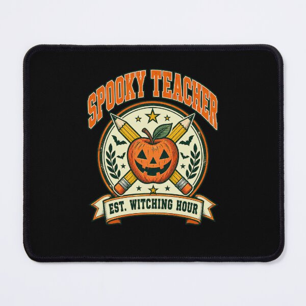 Item preview, Spooky Teacher Retro Halloween Pumpkin Apple designed and sold by justinhmorton.
