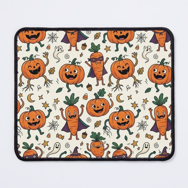 Item preview, cute halloween pumpkins and carrots designed and sold by Bywithrose instant studio.