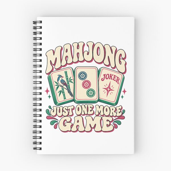 Item preview, American Mahjong Just One More Game Retro Humor designed and sold by Benyacine.