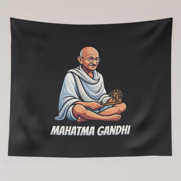 Item preview, Mahatma Gandhi Peaceful Leader Vector Illustration designed and sold by Owcomm.