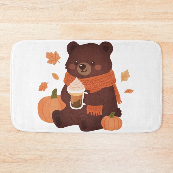 Item preview, Pumpkin Spice Bear Illustration designed and sold by DinaArtStudio.