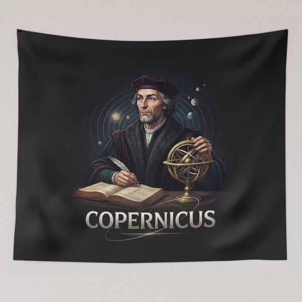 Item preview, Nicolaus Copernicus Renaissance Astronomer Portrait Illustration designed and sold by Owcomm.
