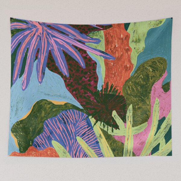 Item preview, Tropical Maximalist Botanical Abstract designed and sold by trajeado14.