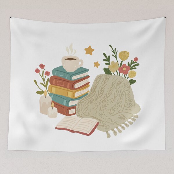 Item preview, Cozy Reading Nook Illustration designed and sold by DinaArtStudio.