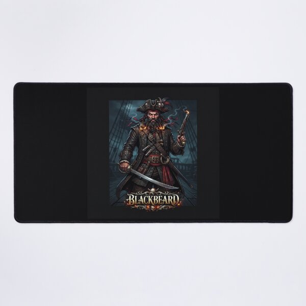 Item preview, Blackbeard The Infamous Pirate Captain Portrait designed and sold by Owcomm.