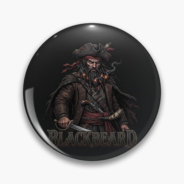 Item preview, Blackbeard The Legendary Pirate Captain Portrait designed and sold by Owcomm.