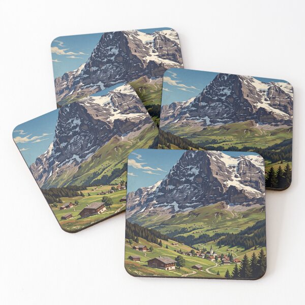Item preview, Eiger Mountain Switzerland Vintage Travel – Nordwand Grindelwald Kleine Scheidegg designed and sold by Bomax121.