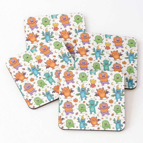 Item preview, cute funny halloween monsters designed and sold by Bywithrose instant studio.