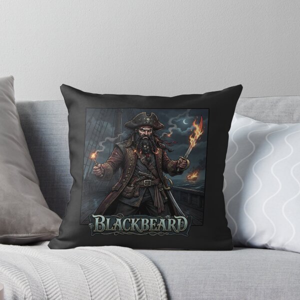 Item preview, Blackbeard Legendary Pirate Captain Flaming Sword designed and sold by Owcomm.