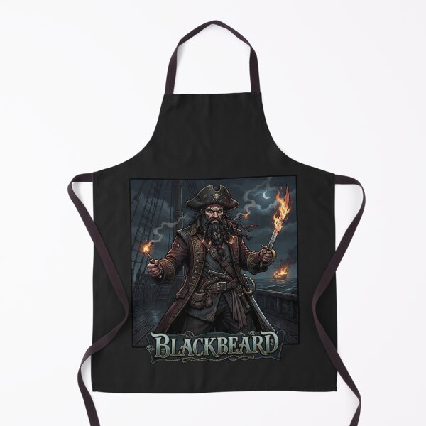 Artikelvorschau, Blackbeard, legendärer Piratenkapitän, Flammendes Schwert entworfen und verkauft von Owcomm.