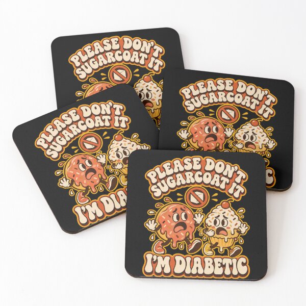 Item preview, Don't Sugarcoat It I'm Diabetic Retro Cartoon designed and sold by justinhmorton.