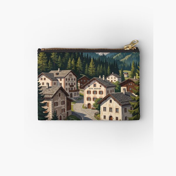 Item preview, Pontresina Switzerland Vintage Travel – Engadin Piz Bernina Val Roseg Alpine Village designed and sold by Bomax121.