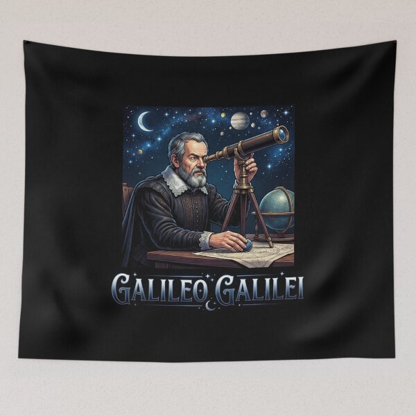 Item preview, Galileo Galilei Observing The Starry Night Sky designed and sold by Owcomm.