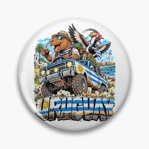 Item preview, Uruguayan Adventure with Capybara and Lapwing designed and sold by EdwinkOne.