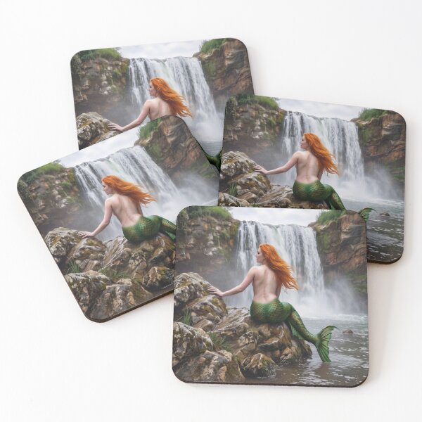 Item preview, Mermaid by the Waterfall designed and sold by artisfun333.