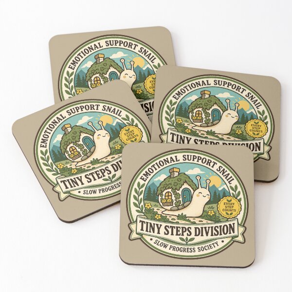 Item preview, Emotional Support Snail – Tiny Steps Division designed and sold by  MAD's Recreation Studio.