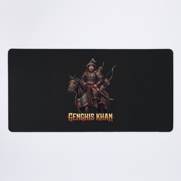 Item preview, Genghis Khan Mongol Warrior On Horseback Portrait designed and sold by Owcomm.
