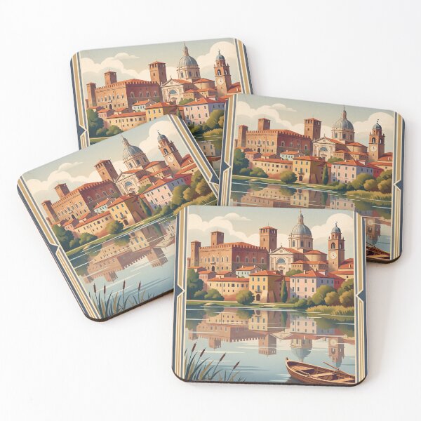 Item preview, Mantua Italy Vintage Travel – Palazzo Ducale Gonzaga Castle Three Lakes Lombardy designed and sold by Bomax121.