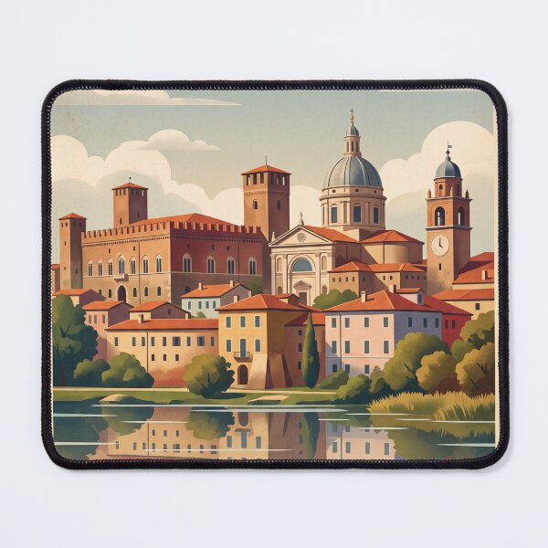Item preview, Mantua Italy Vintage Travel – Palazzo Ducale Gonzaga Castle Three Lakes Lombardy designed and sold by Bomax121.