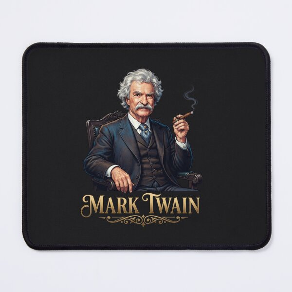 Item preview, Mark Twain Portrait Smoking A Cigar Illustration designed and sold by Owcomm.