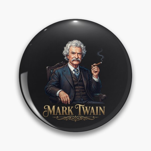 Item preview, Mark Twain Portrait Smoking A Cigar Illustration designed and sold by Owcomm.