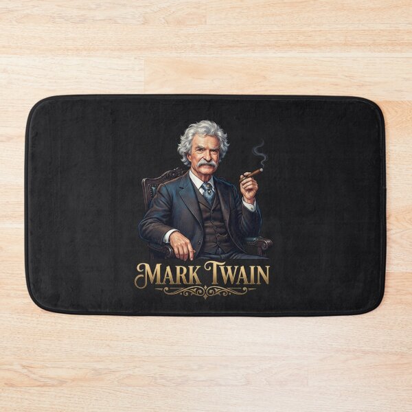 Item preview, Mark Twain Portrait Smoking A Cigar Illustration designed and sold by Owcomm.