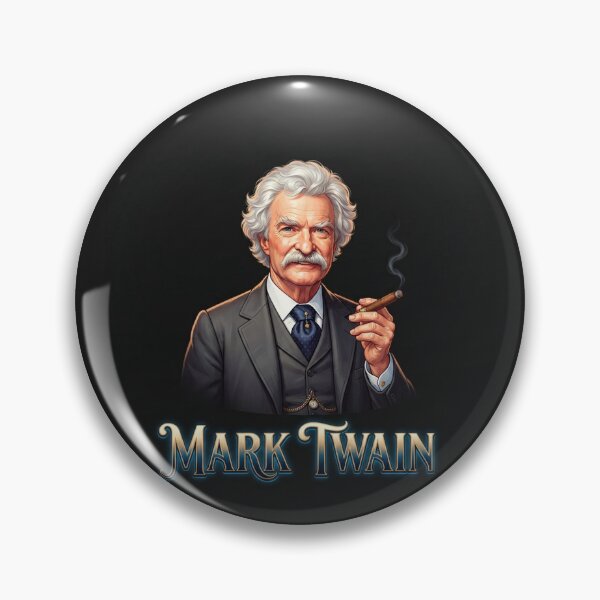 Item preview, Mark Twain Smoking Cigar Portrait Illustration    designed and sold by Owcomm.
