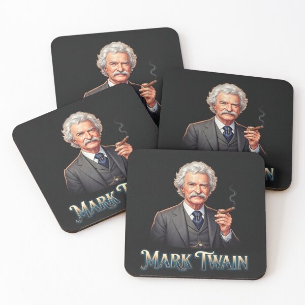 Item preview, Mark Twain Smoking Cigar Portrait Illustration    designed and sold by Owcomm.