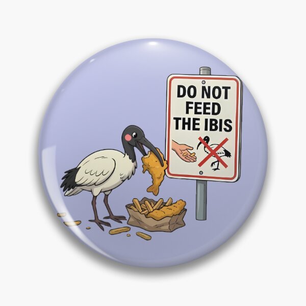 Item preview, Cute Chibi Ibis Eating Fish and Chips | Australian Bin Chicken Vector designed and sold by staph.