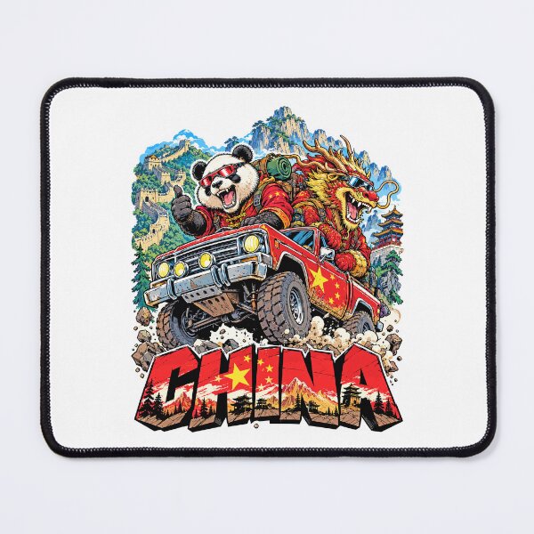 Item preview, Chinese Adventure with Panda and Dragon designed and sold by EdwinkOne.