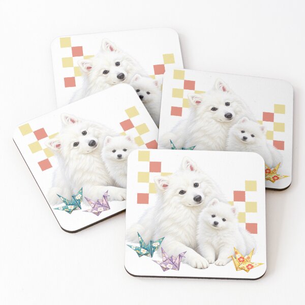 Artikelvorschau, Niedliche japanische Spitzfamilie & Origami-Kraniche – Flauschige Hundekunst entworfen und verkauft von japan-picto.