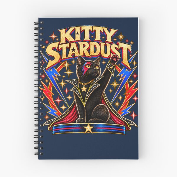 Item preview, Kitty Stardust – Cosmic Glam Rock Cat designed and sold by Phil-McCracken.